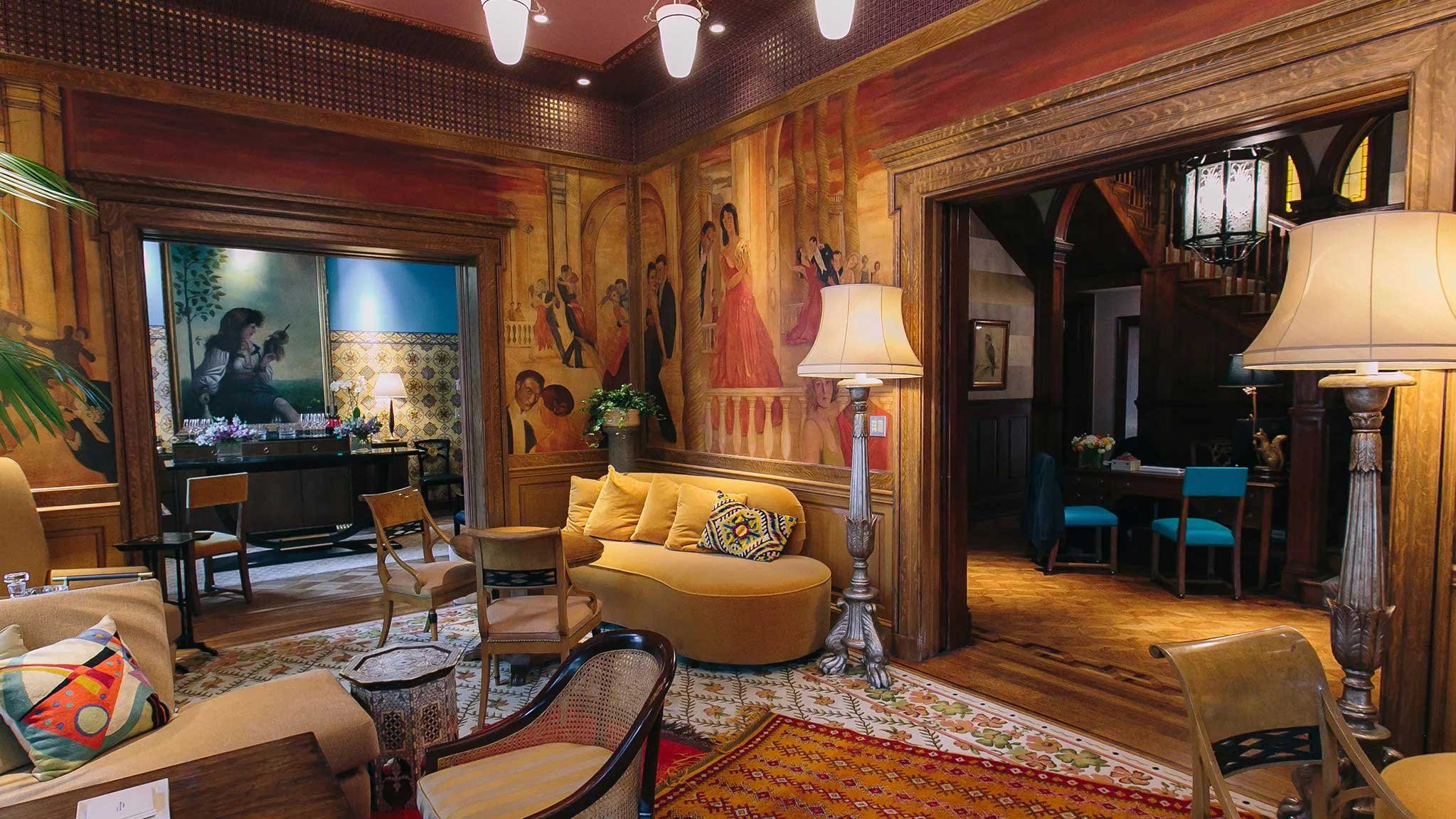 Interior of The Ivy Hotel in Baltimore