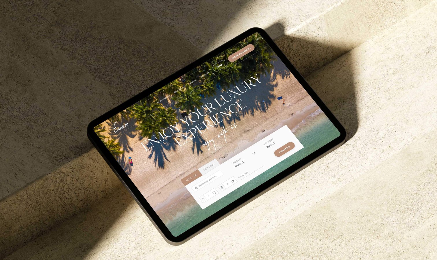 Screenshot of the Charela Inn website
