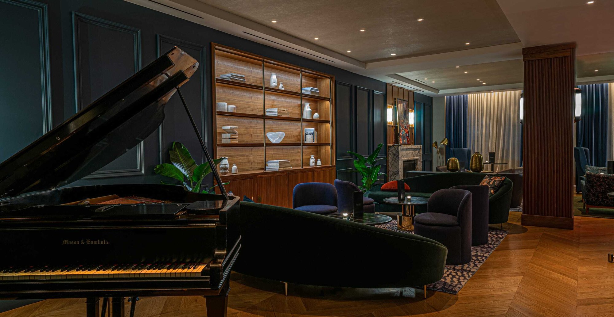 Interior of The Wallace Hotel lounge – featured in hotel advertising case study highlighting paid media performance