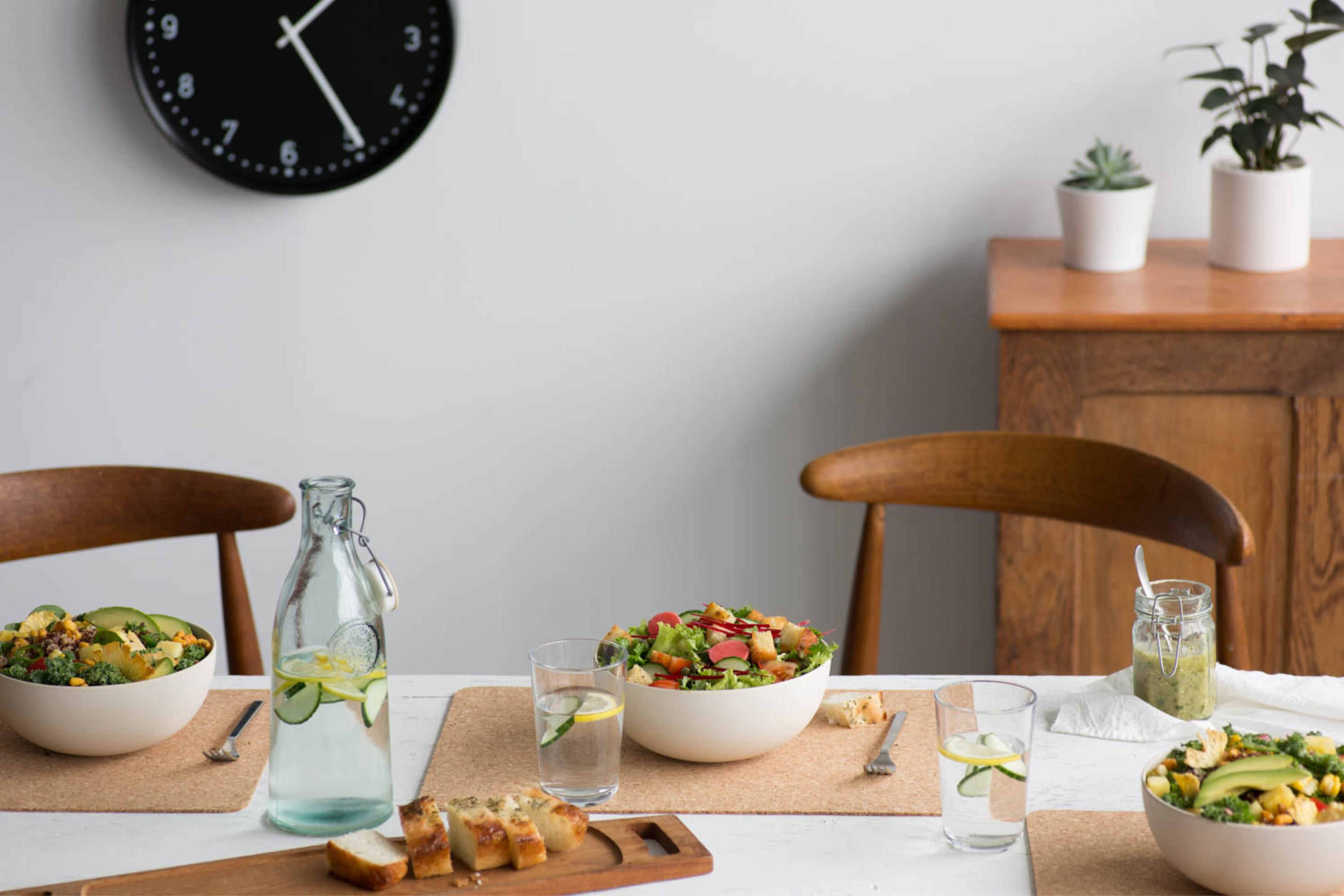 White ceramic bowl on table