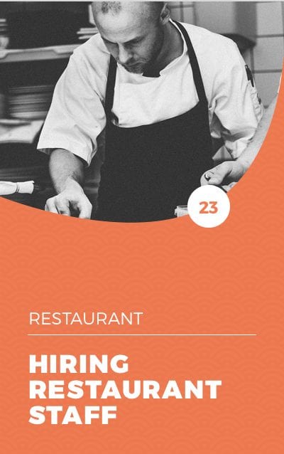 Hiring Restaurant Staff